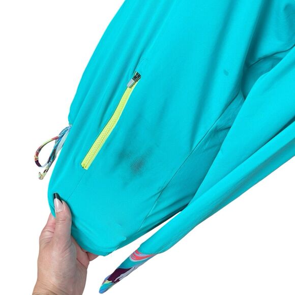 Title Nine Medium Pullover Hoodie Thin Long Sleeve Pockets Aqua Active - Picture 6 of 9